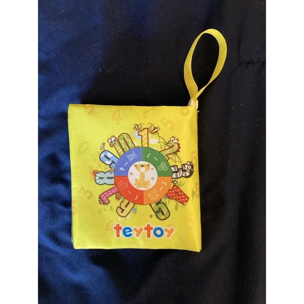 Teytoy Baby Soft Cloth 6 Books Educational Activity Crinkle Rattle Squeak